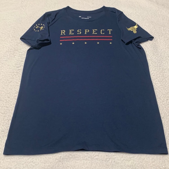 Under Armour Project Rock Ladies “Respect” Tee, EUC (Wore Once), Size Large - Picture 1 of 9